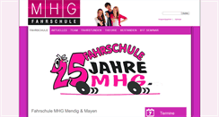 Desktop Screenshot of fahrschule-mhg.de