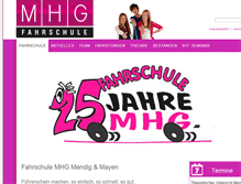 Tablet Screenshot of fahrschule-mhg.de